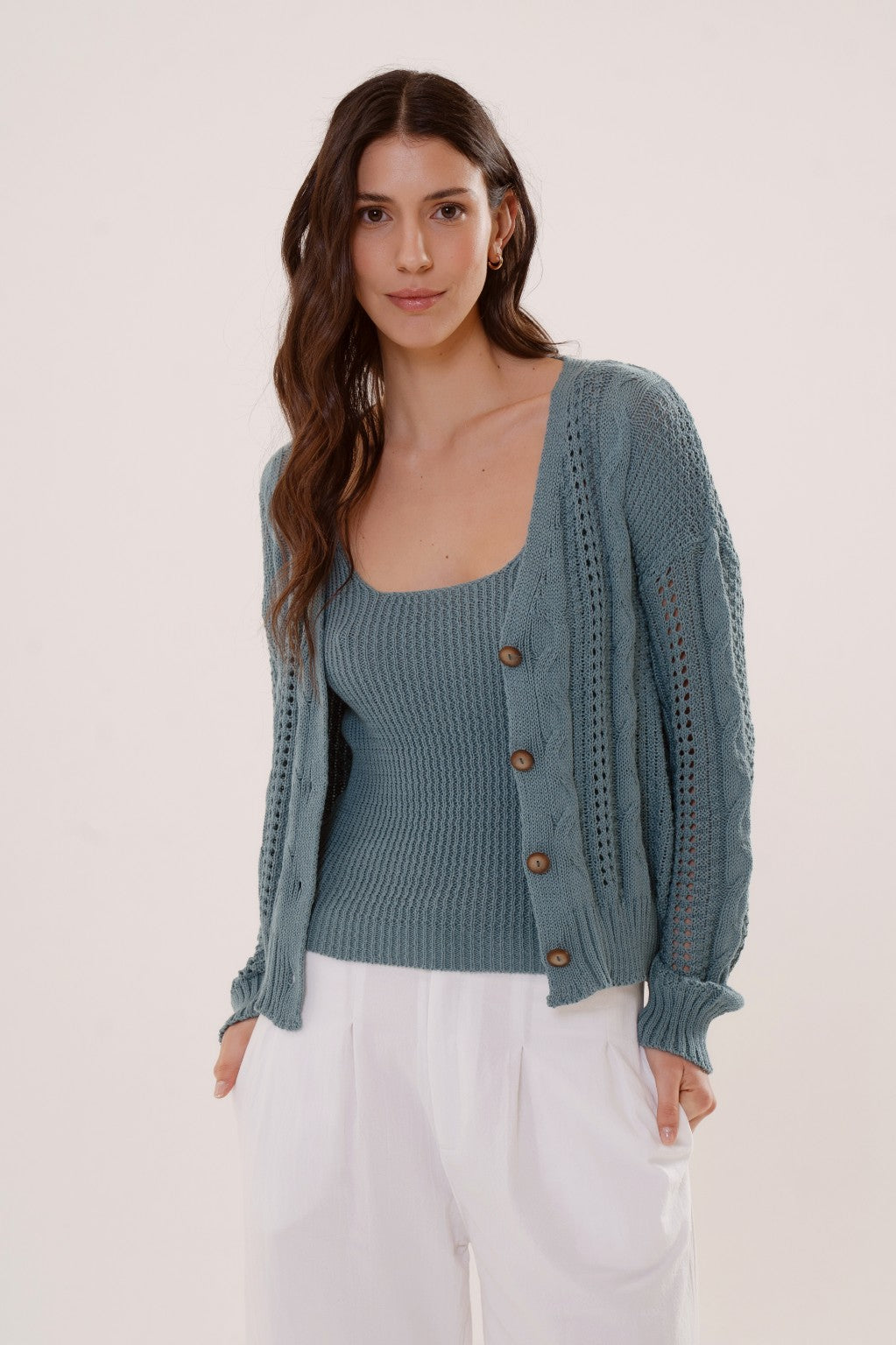 Cardigan Primula tejido