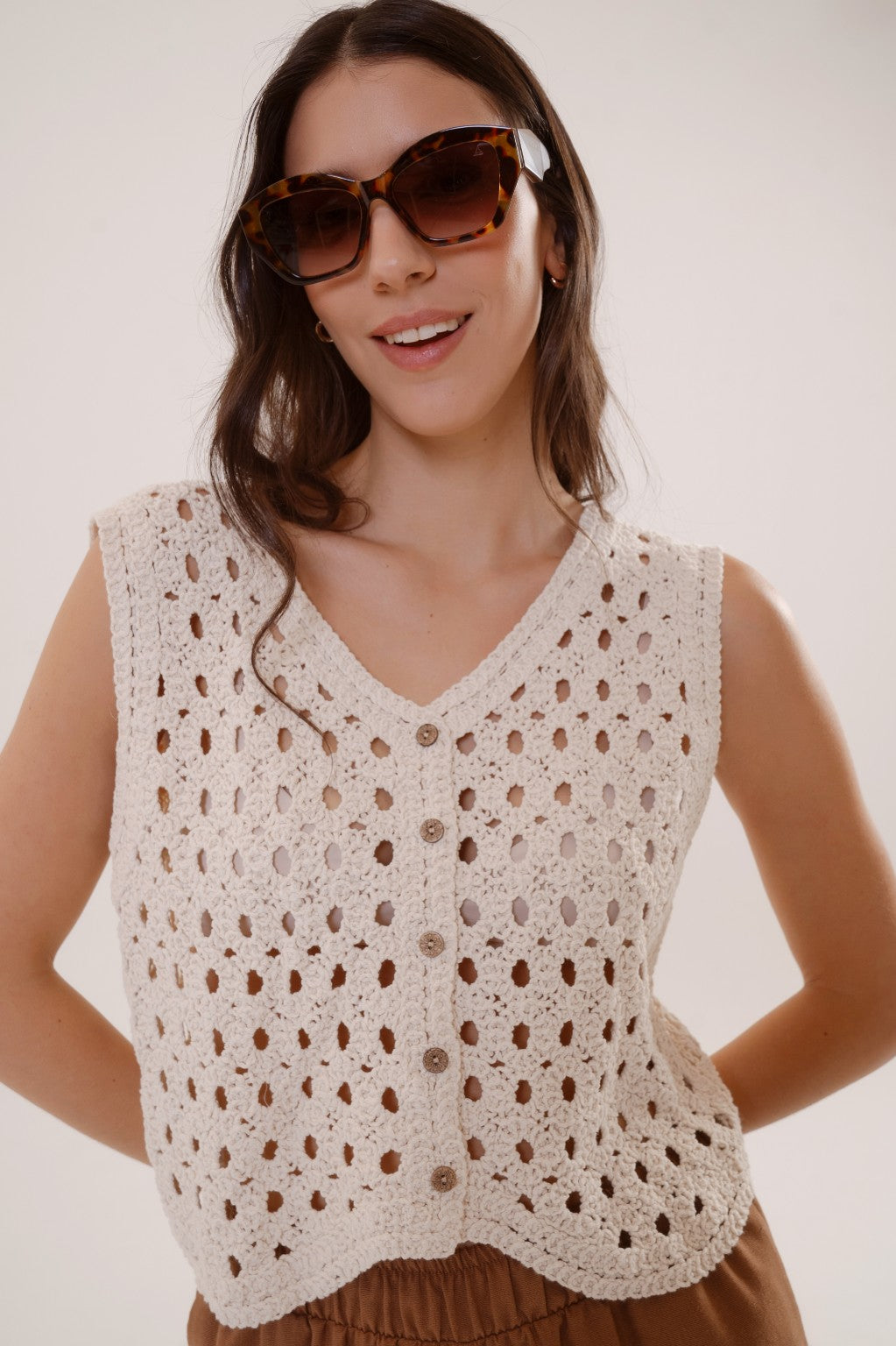 Chaleco Gennaro crochet