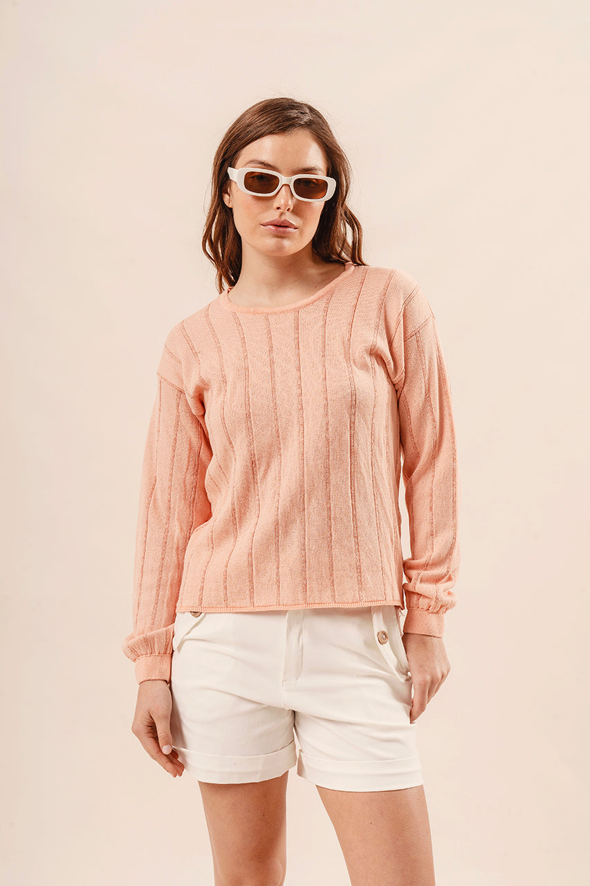 Sweater Nacar tejido