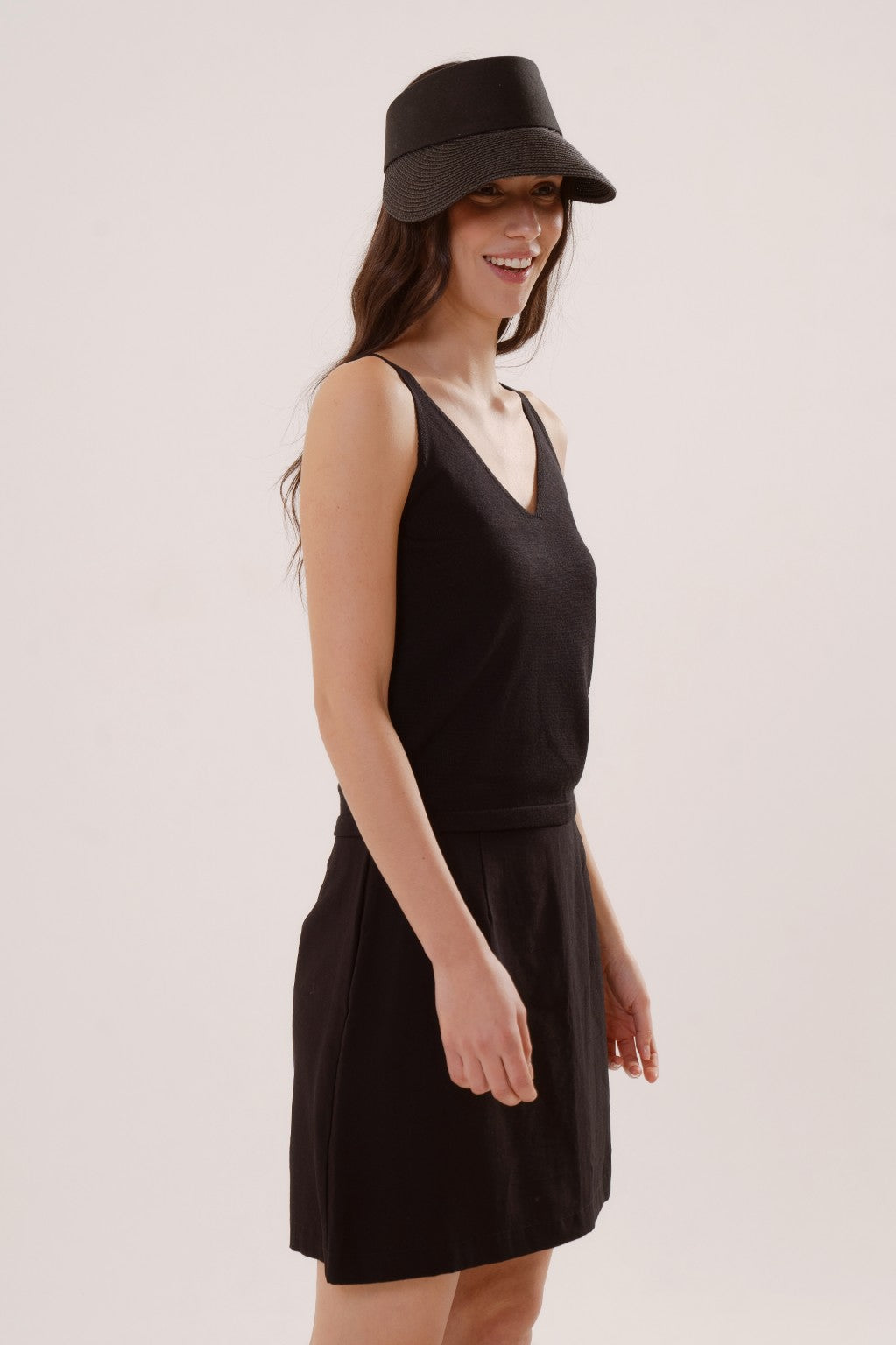 Musculosa Melanzane Tejida