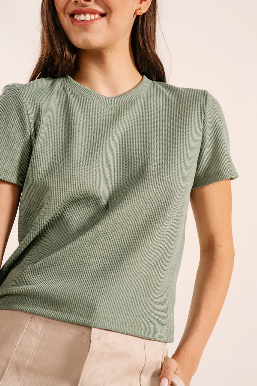 Remera de waffle Cica