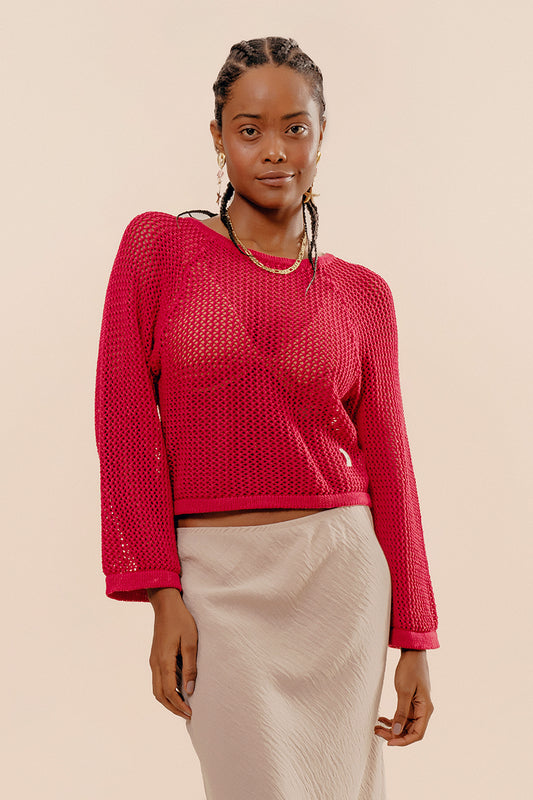 Sweater Redecilla tejido