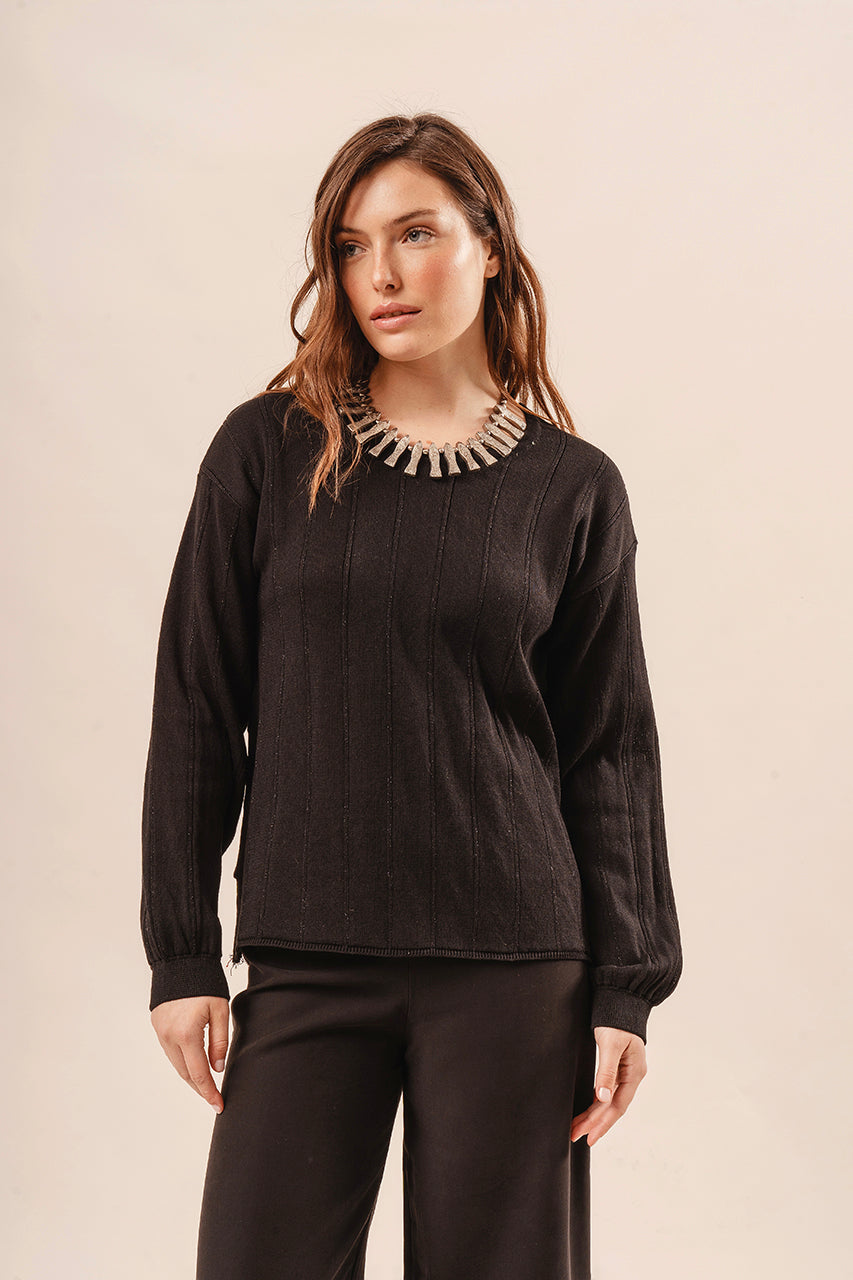 Sweater Nacar tejido