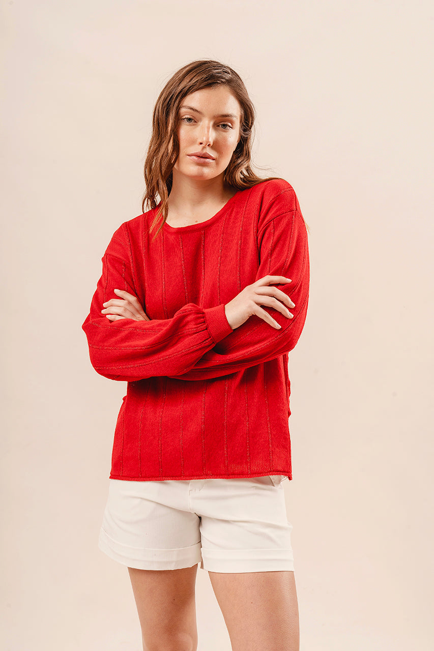 Sweater Nacar tejido