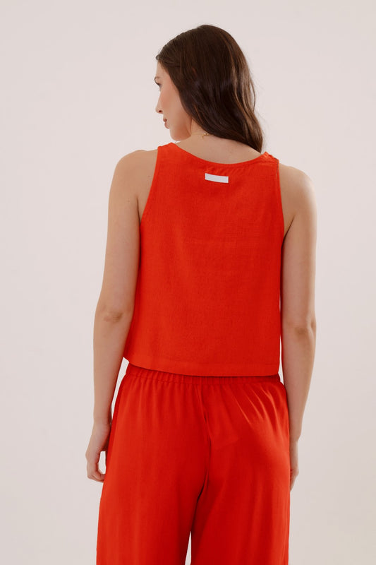 Musculosa Calla de lino