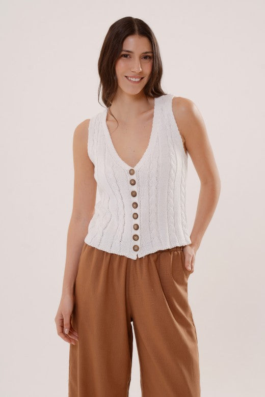 Musculosa Zucca tejida