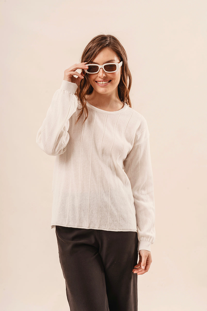 Sweater Nacar tejido