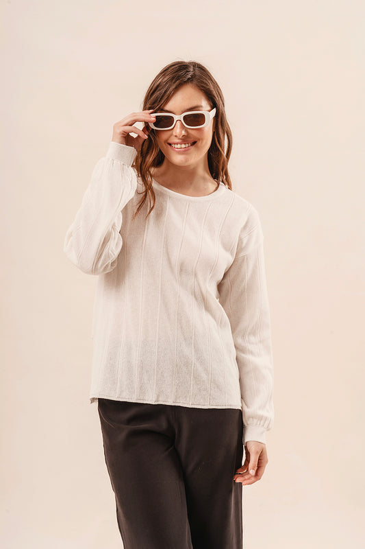 Sweater Nacar tejido