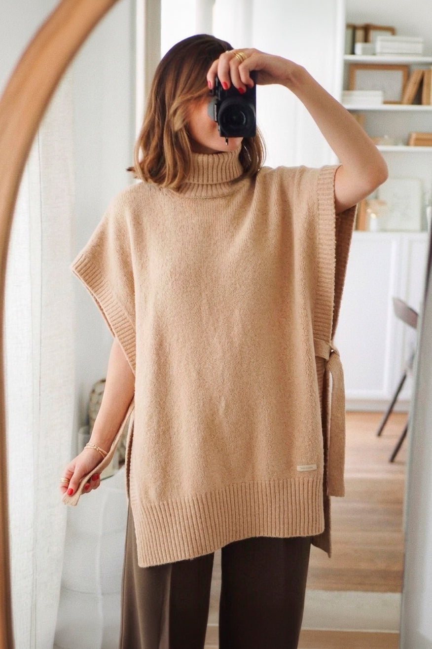 Poncho tejido Camalote